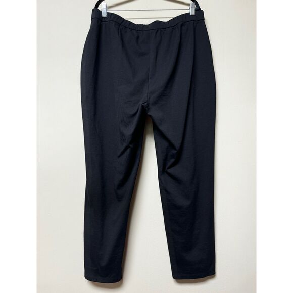 EILEEN FISHER Cotton Blend Ponte High-Waisted Slim Fit Pant, Ankle Length, Sz XL - Picture 9 of 16